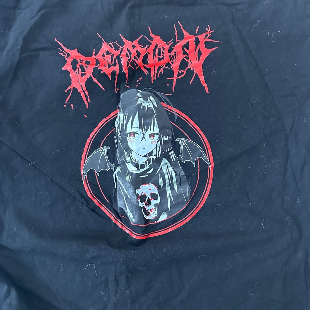 Black and Red Graphic Shirt